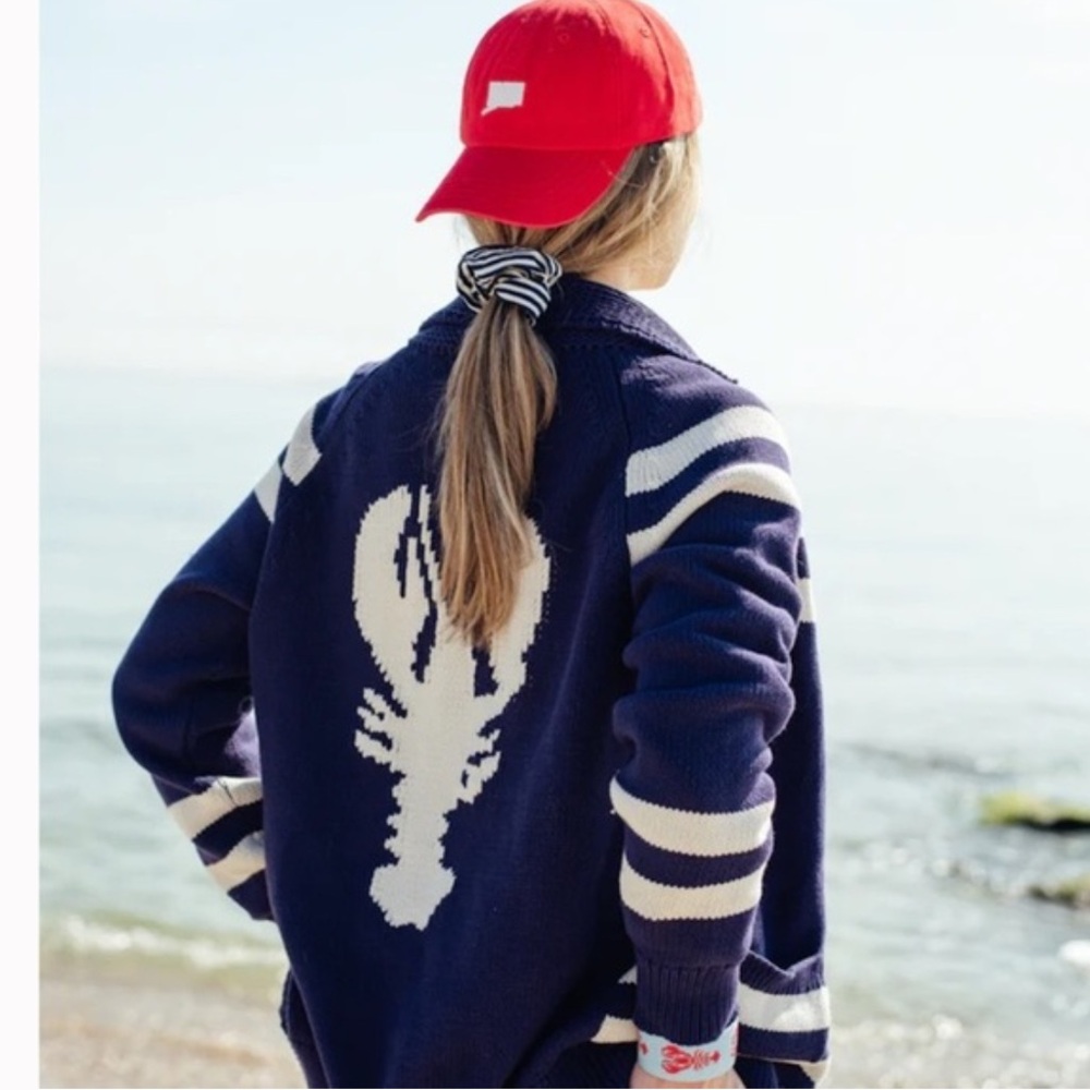 J. Crew Lobster Cardigan Knit Jacket NEW  Size XS RARE - Picture 3 of 16